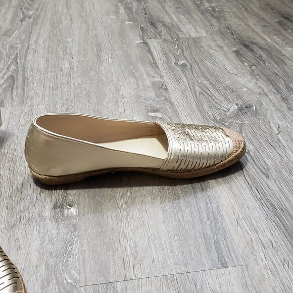 Wanted * Linea Gold Espadrilles * Sz 8.5 - Picture 5 of 9